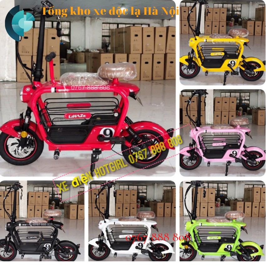 Xe đạp điện Lihaze 🔥 HÀNG CHÍNH HÃNG 🔥 Xe điện gấp gọn Lihaze pin 15a chạy tối đa 70km