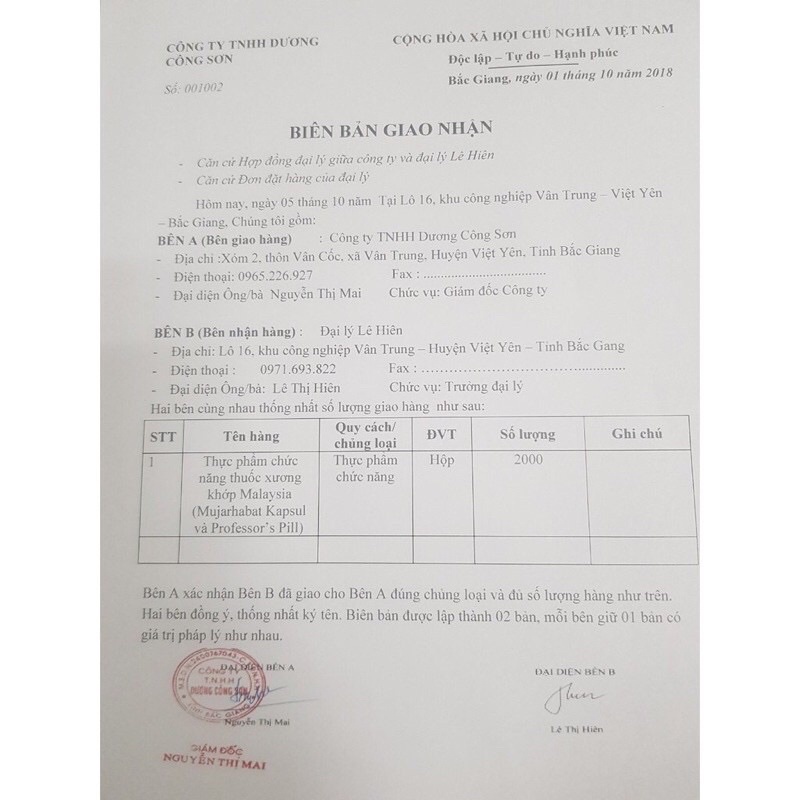 Combo 10 hộp Khớp Malaysia Professor’s Pill