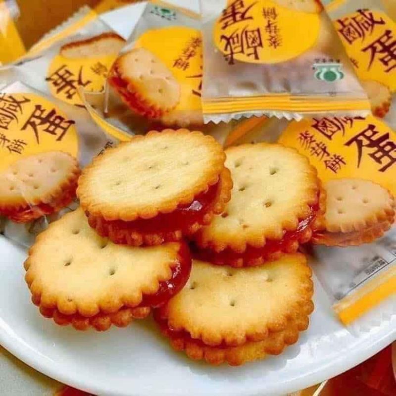 (Siêu sale) Bánh qui nhân trứng muối Taiwan 500gr (chính hiệu loại 1)