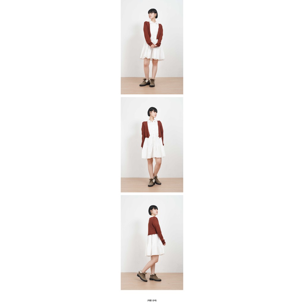 [gwilee] mini bolero cardigan - áo khoác cardigan len mỏng dáng croptop vạt chéo