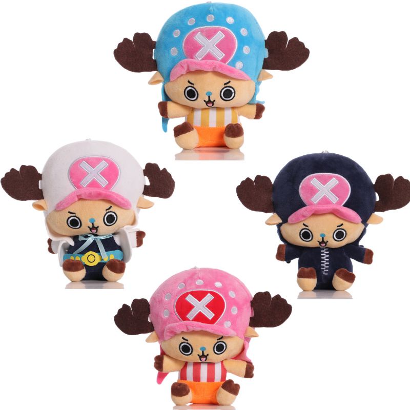 New 30cm Anime One Piece Chopper Luffy Plush Toy Chopper Luffy Red Uta Straw Hat Captain Stuffed Doll Anime Fans Kids Baby Birthday Gifts Home Decorative Pillows