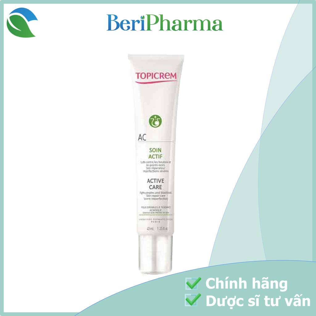 Topicrem Kem Dưỡng Làm Giảm Mụn Mờ Thâm AC Active Care 40ml