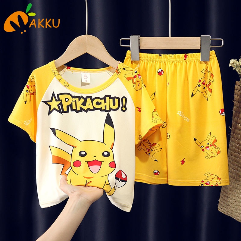 Bộ Đồ Ngủ Kiểu Nhân Vật Siêu Anh Hùng Marvel Pikachu Doraemon Dễ Thương Cho Bé Trai