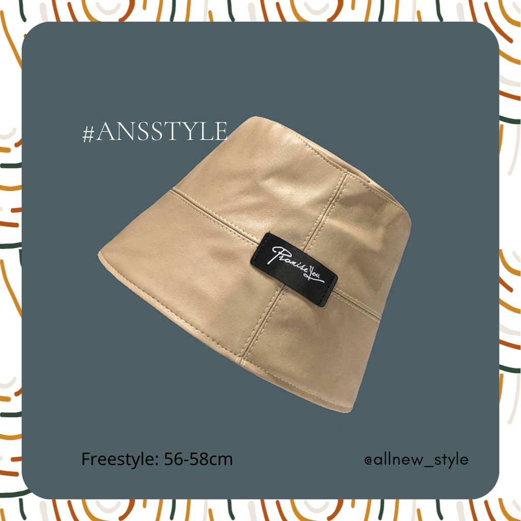 Nón bucket da che mặt Promise you unisex từ Allnewstyle