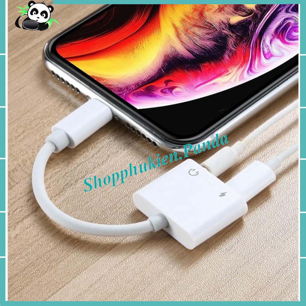 💎CAO CẤP💎 Cáp chuyển đổi cổng Lightning sang Jack tai nghe 3.5 - Cáp chuyển đổi tai nghe cho iPhone