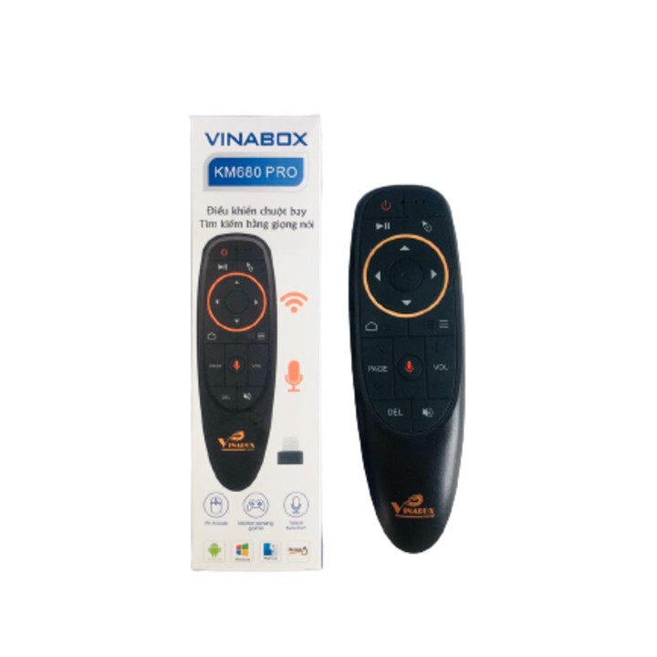 Remote điều khiển bằng giọng nói Vinabox KM680 Pro