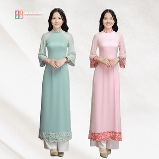 Áo Dài Cách Tân Nữ Tay Ngắn 4 Tà AD56