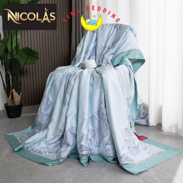 Chăn hè tencel Nicolas nhập khẩu cao cấp, mát mẻ kích thước 2x2,3m - mền hè tencel – Timibedding