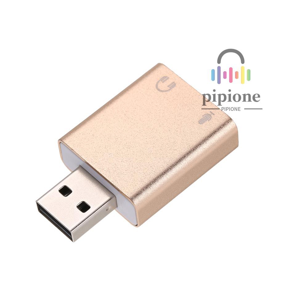 Usb Chuyển Đổi Âm Thanh 7.1 Với Giắc Cắm 3.5mm Cho Mac Osx Win 7 / 8 Android