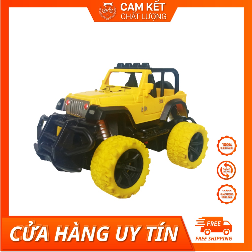 Oto địa hình trẻ em offroad có giảm xóc xoay nhào chạy đà.