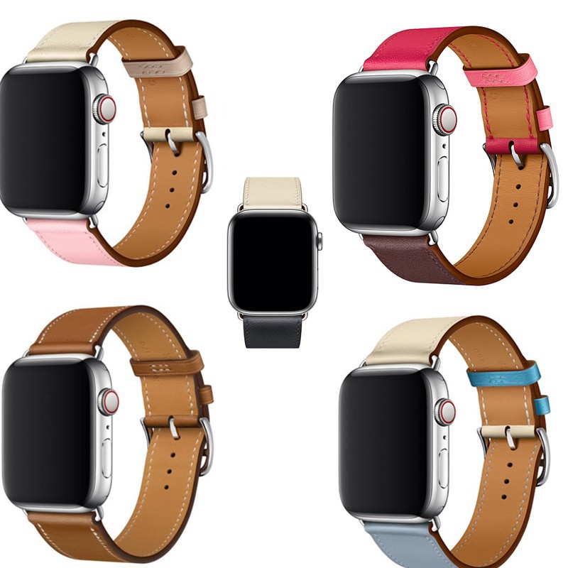 Dây da đồng hồ thay thế cho Apple Watch Apple Watch series 6 SE 5 4 3 2 1 44mm 42mm 40mm 38mm