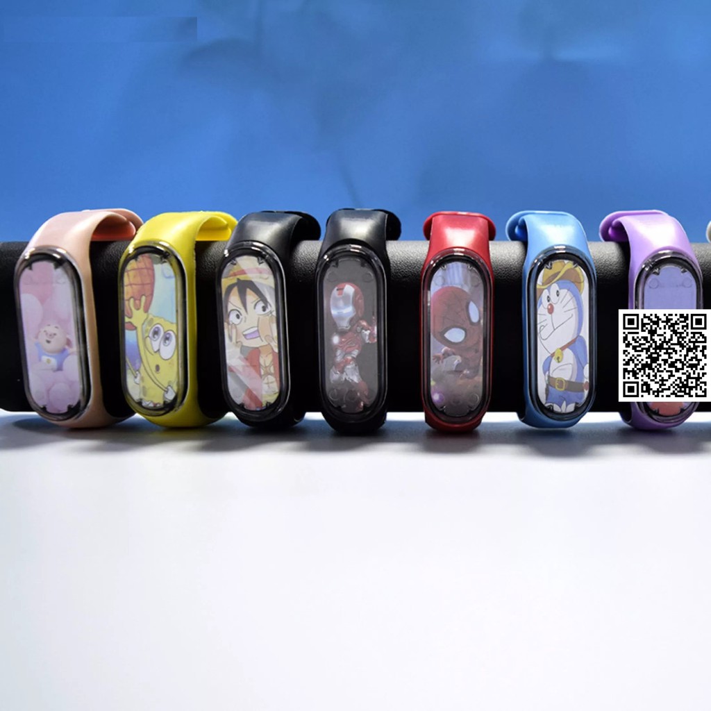 1585 Đồng hồ Led Anime Naruto One Piece nhân vật MONKEY D.LUFFY MONKEY D.LUFFY SPIDER MAN