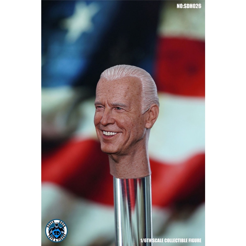 Mô Hình Đầu Điêu Khắc Nhân Vật Joe Biden Trong SUPER DUCK SDH026 Tỉ Lệ 1 / 6 Cho Thân Búp Bê 12 "
