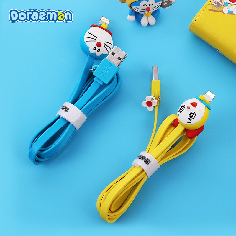 Dây Cáp Sạc Nhanh Cho Iphone 12 Samsung Hình Doraemon