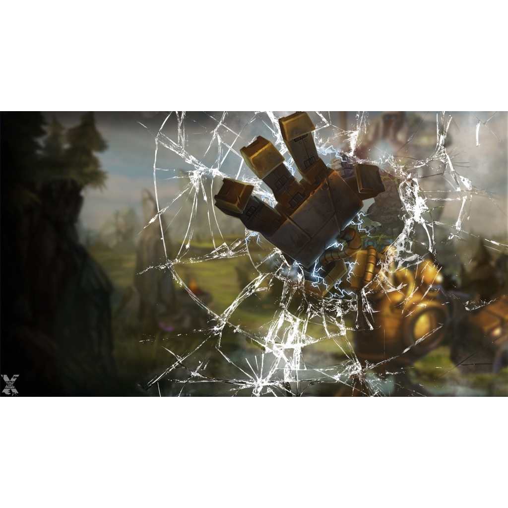 Poster A3, A4, A5 dán tường League of Legends, decal trang trí có keo BLITZCRANK - Mẫu 2, nhận in theo yêu cầu