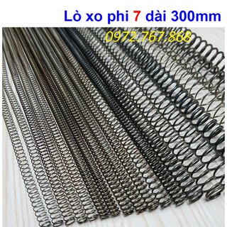 Lò xo nén phi 7mm dài 300mm (Giá 1 cái)