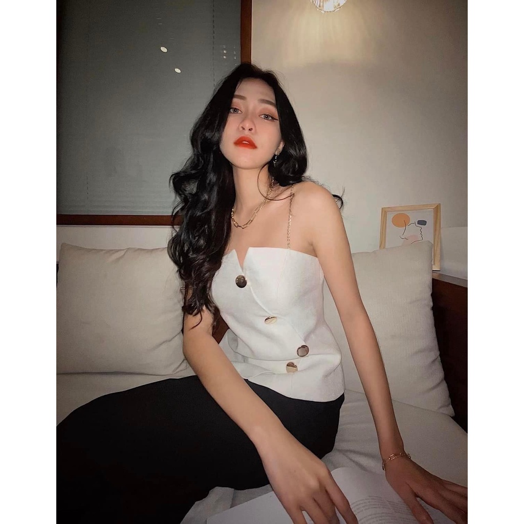 LINH CAVALI - Áo xích hai màu tafta