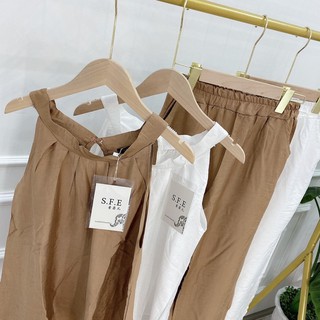SET BỘ ÁO YẾM ĐŨI QUẦN SỚ DÀI