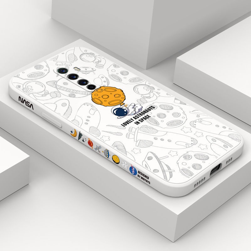 Ốp Lưng oppo Reno6Z Reno2F Reno2 Reno Reno3 A91 Reno5 Reno6 Ốp Điện Thoại Họa Tiết Phi Hành Gia Cho TKR