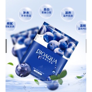 com bo 10 Mặt nạ Bioaqua việt quất Bioaqua