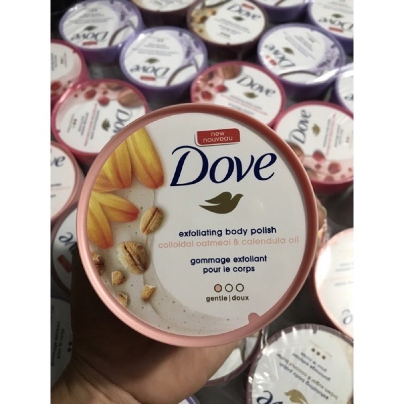 Tẩy da chết dove tẩy tế bào chết body dove bản đức và mỹ