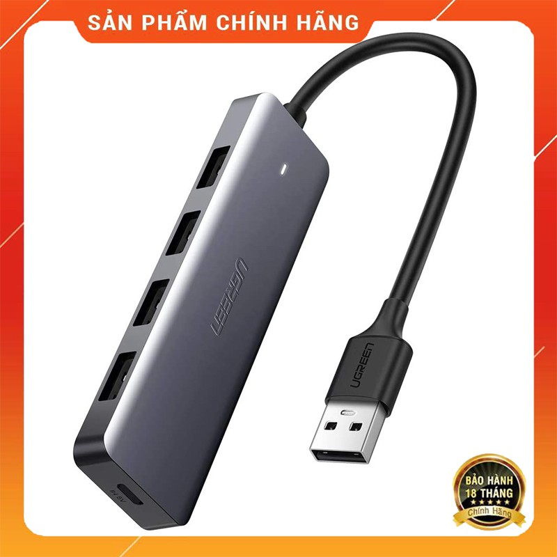 UGREEN 50985 -Hub USB 3.0 ra 4 cổng có nguồn phụ chính hãng