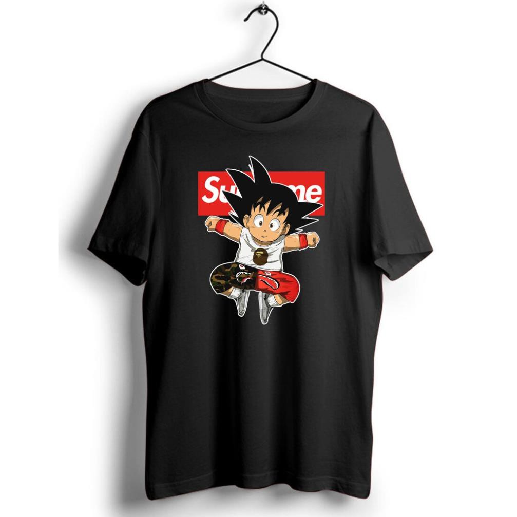 Áo thun SONGOKU SUPREME Nam Nữ (Đen, Trắng) hình đẹp chất xịn