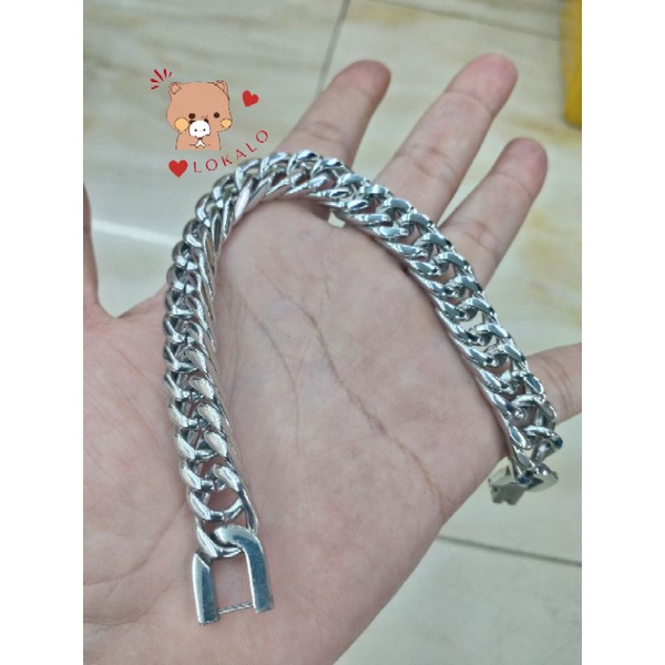 Lắc Nam Xích INox Thật 100% Đeo Vĩnh Cửu (Có Video) - Shop Bảo Hành 03 Tháng - Lokalo 25822