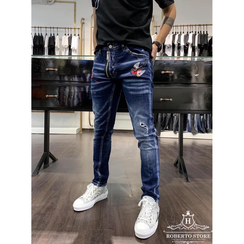 12.12 SALE ĐỈNH CAO 𝐂𝐇Ấ𝐓 🌺 SALE ✨ Quần Bò thêu chim én mới 2020 . . . . . ! new : . .. * . ' .