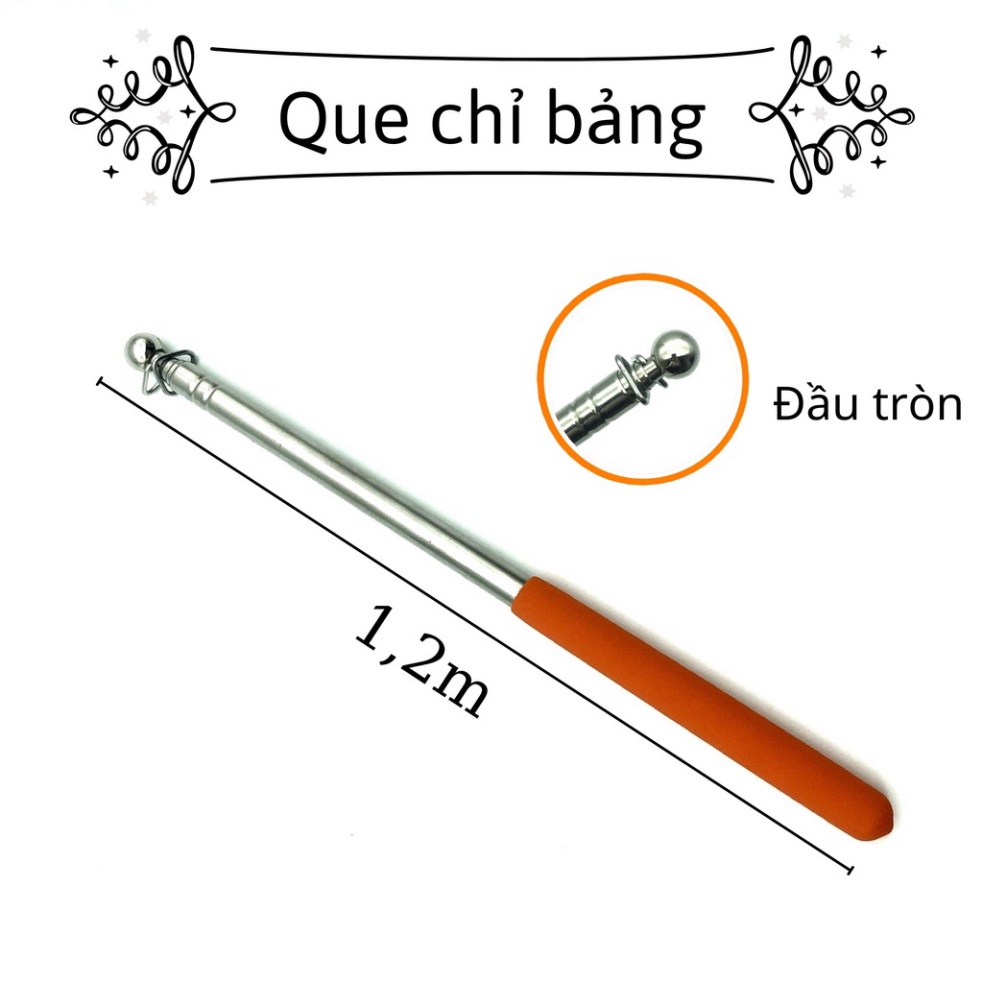 Que Chỉ Bảng Dành Cho Giáo Viên - Dụng Cụ Dạy Trong Học Tập Cho Giáo Viên-Kích Thước 2m /1m2 - Thu Gọn Và Kéo Dài Dễ Dàn