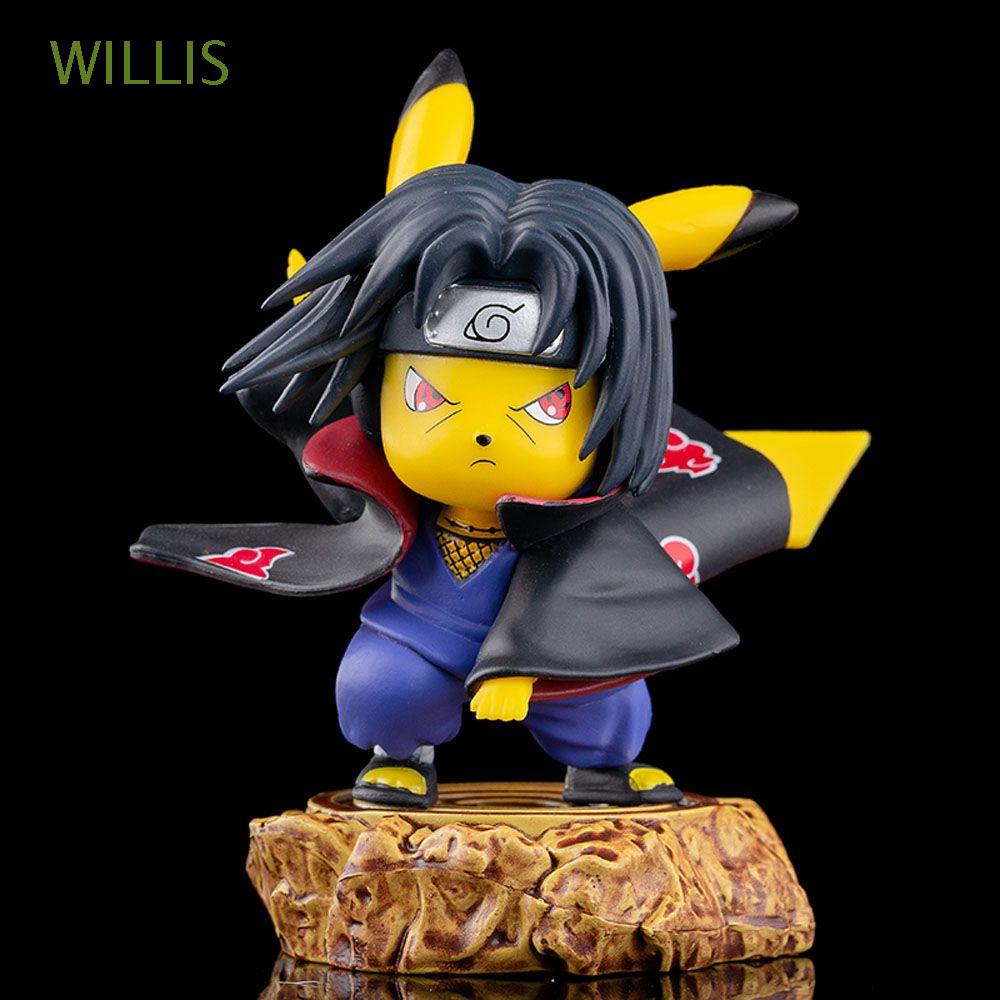 Mô Hình Nhân Vật Uchiha Itachi Pikachu Phim Naruto Bằng Pvc