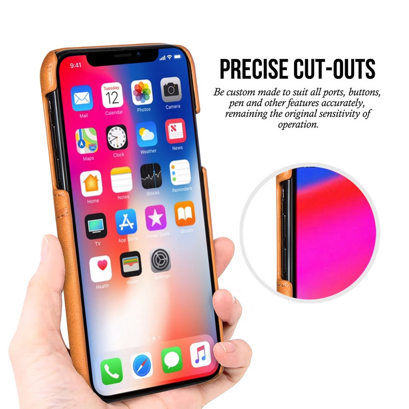 Bao da điện thoại ngăn đựng thẻ cho iPhone 11 Pro Max XS XR X 7 8 Plus 6s