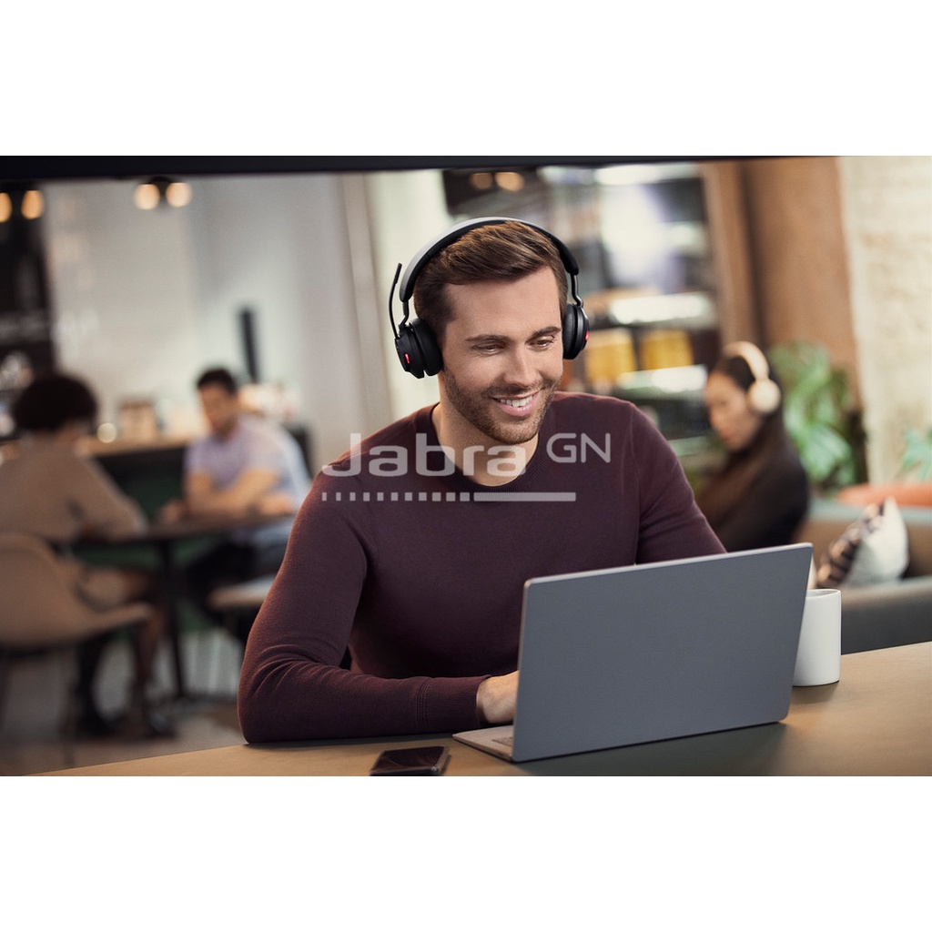 Tai Nghe Bluetooth Chụp Tai Jabra Evolve2 65 Cổng USB Chống Ồn Hàng Chính Hãng