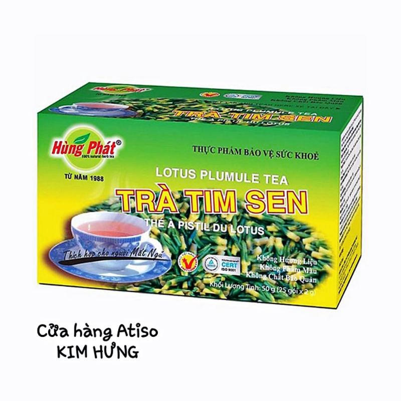 TRÀ TÚI LỌC TIM SEN HÙNG PHÁT (50G) (25 GÓI NHỎ)