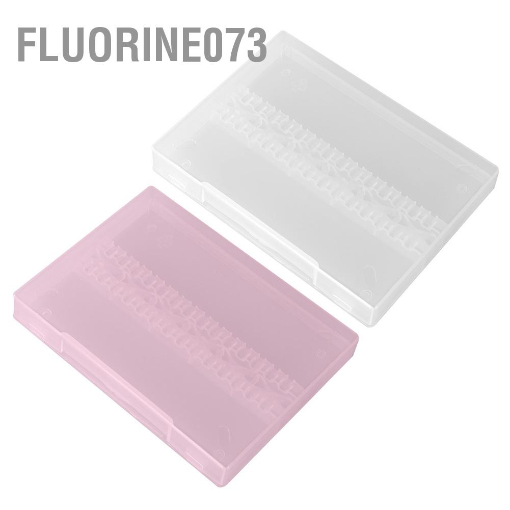 Fluorine073 14 lỗ mài móng tay nghệ thuật đánh bóng chuyên nghiệp Máy khoan bit Giá đỡ màn hình hiển thị Hộp lưu trữ