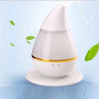 (GIẢM 50%) Máy Phun Sương Tạo Ẩm Hình Giọt Nước Kèm Đèn Ngủ Colorful Gradient Light - Trắng tặng kèm tinh dầu