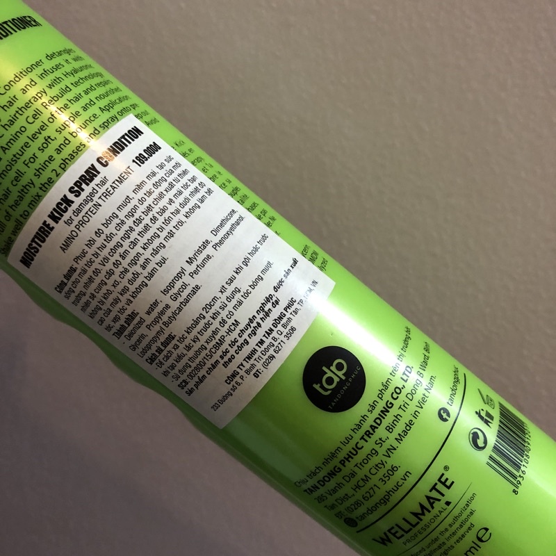 Xịt dưỡng phục hồi tóc collagen Wellmate 250ml