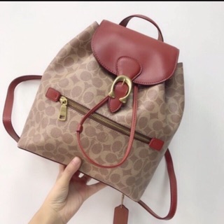 🆘Rẻ nhất shopee🆘 Ba lô Coach Evie Backpack siêu rộng