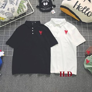 áo polo thêu tim chói 953_Đ