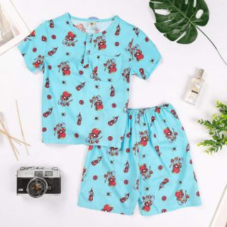 Bộ lanh quần đùi áo cộc tay bé trai