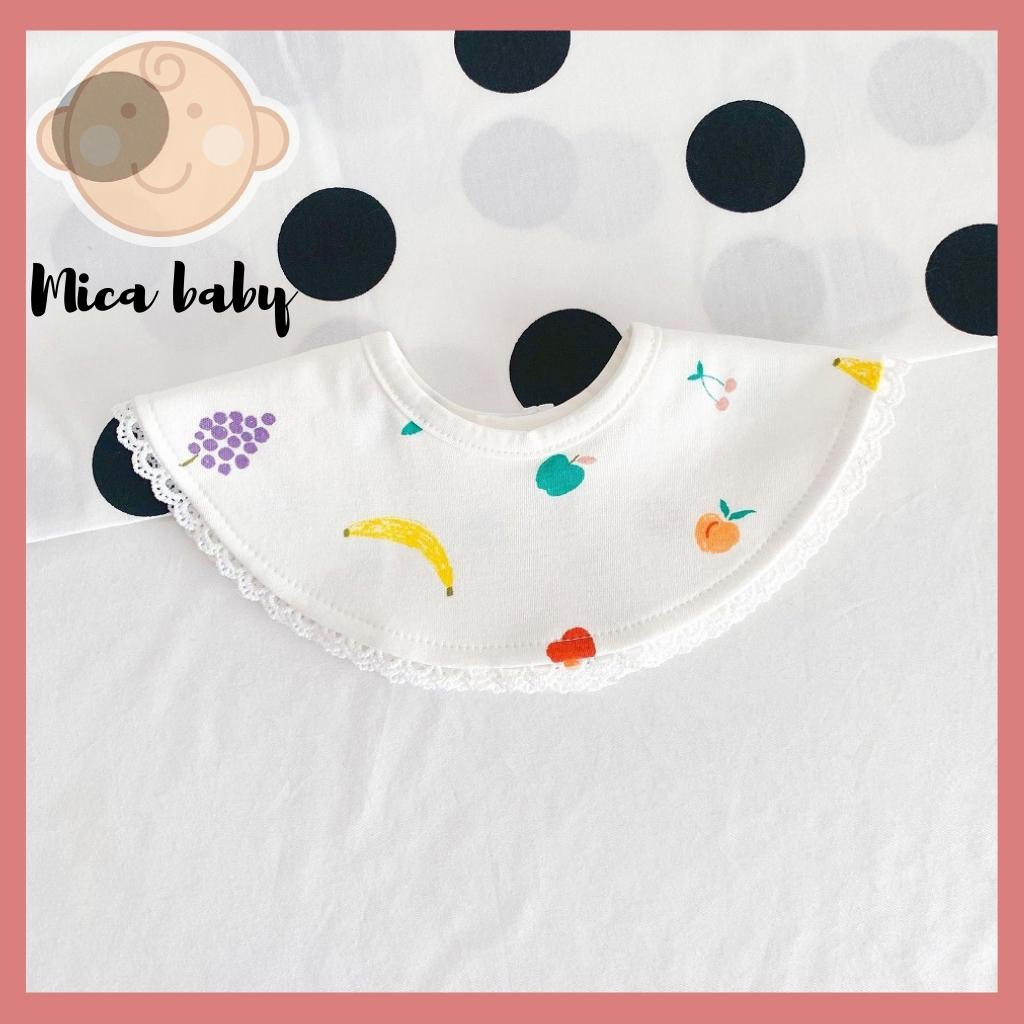 Yếm cổ chất cotton cao cấp đáng yêu cho bé gái Mica baby YC05