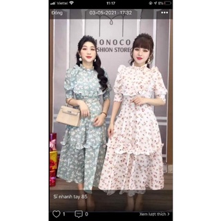 Đầm maxi bèo Monoco