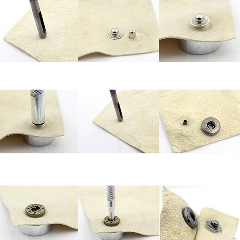 Set 11 Dụng Cụ Đục Lỗ Kèm Đế Làm Đồ Da DIY