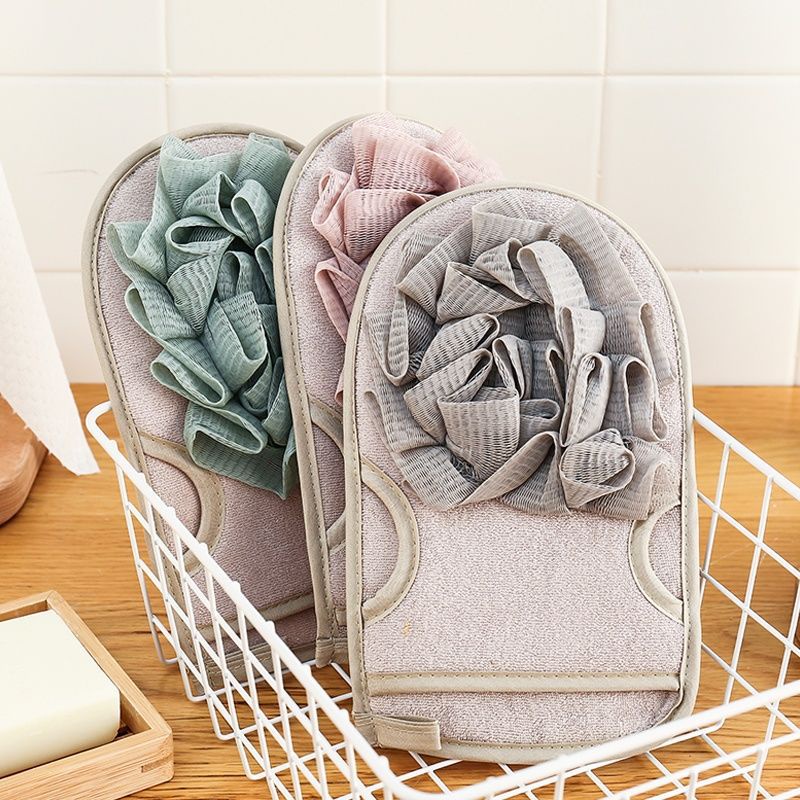 Găng tay kèm bông tắm tẩy da chết - Găng tay tẩy tế bào chết 88330