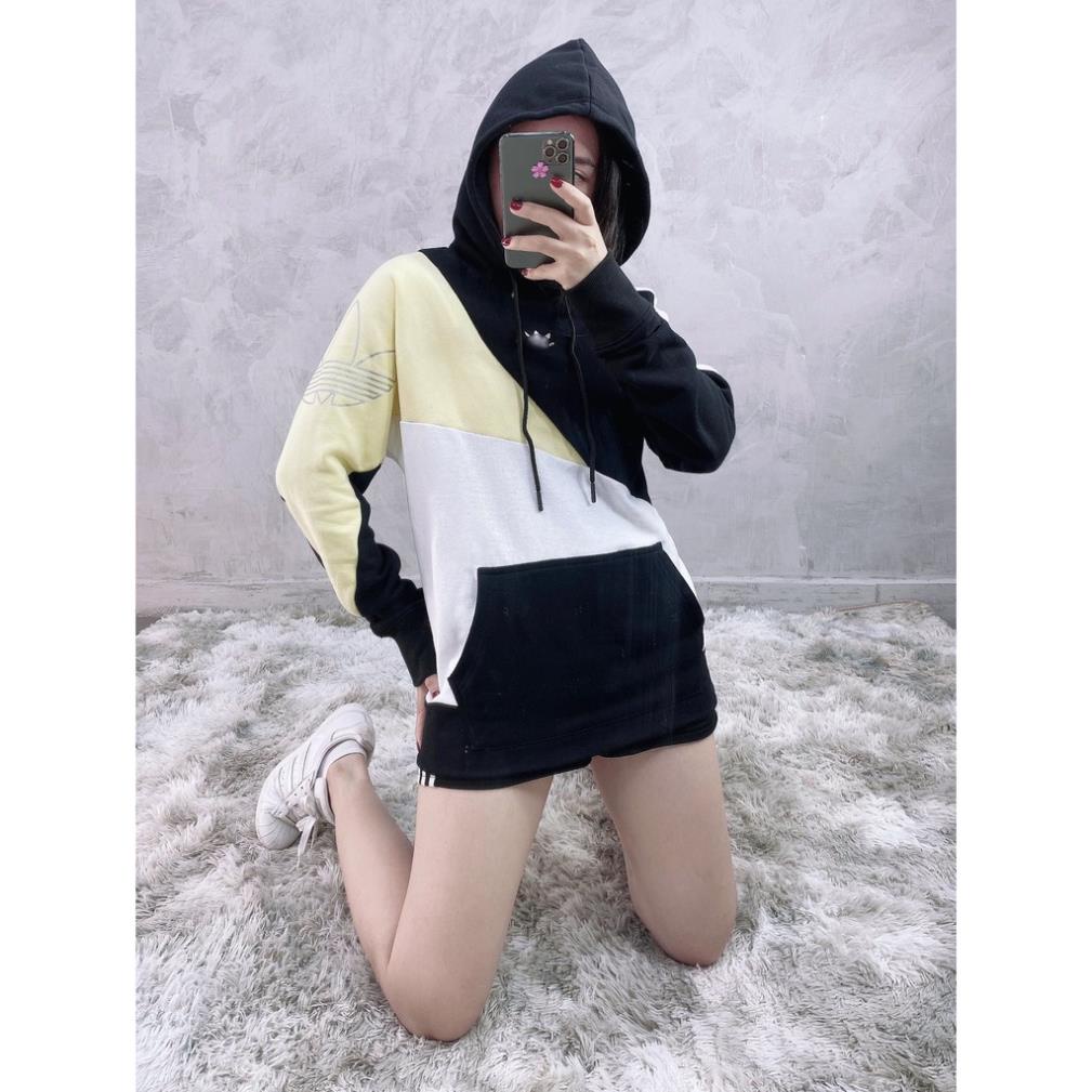 Áo Hoodie Unisex Colorblock Cá Tính, Phối Màu Độc Lạ