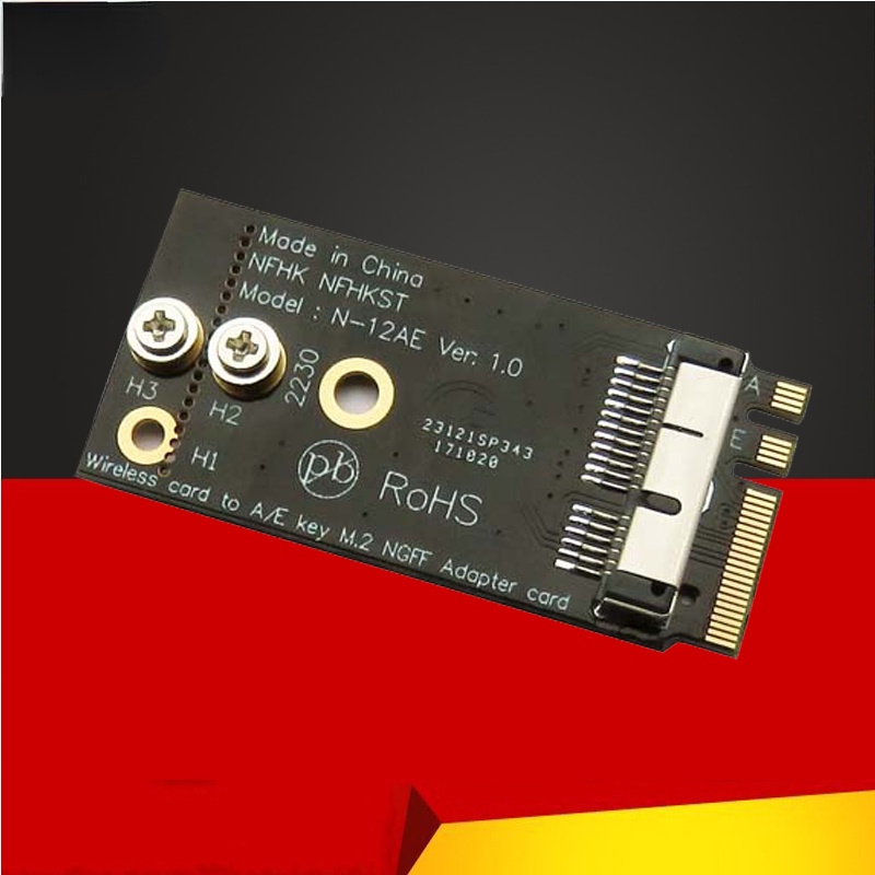 BCM94331CD BCM94360CS BCM943602Thẻ không dây CS sang NGFF M.2 Key A / E Adapter
