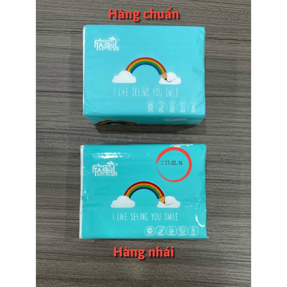 THÙNG 30 GÓI GIẤY ĂN CẦU VỒNG XIN MIER CHUẨN NỘI ĐỊA