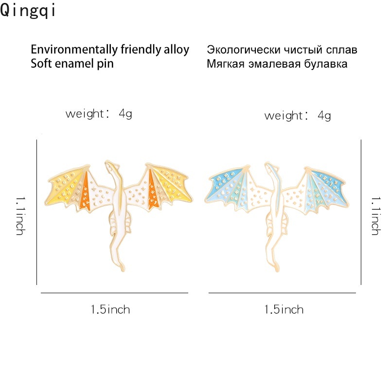 Ghim cài áo Miss Zoe hình khủng long thời trang đa dạng cho nữ