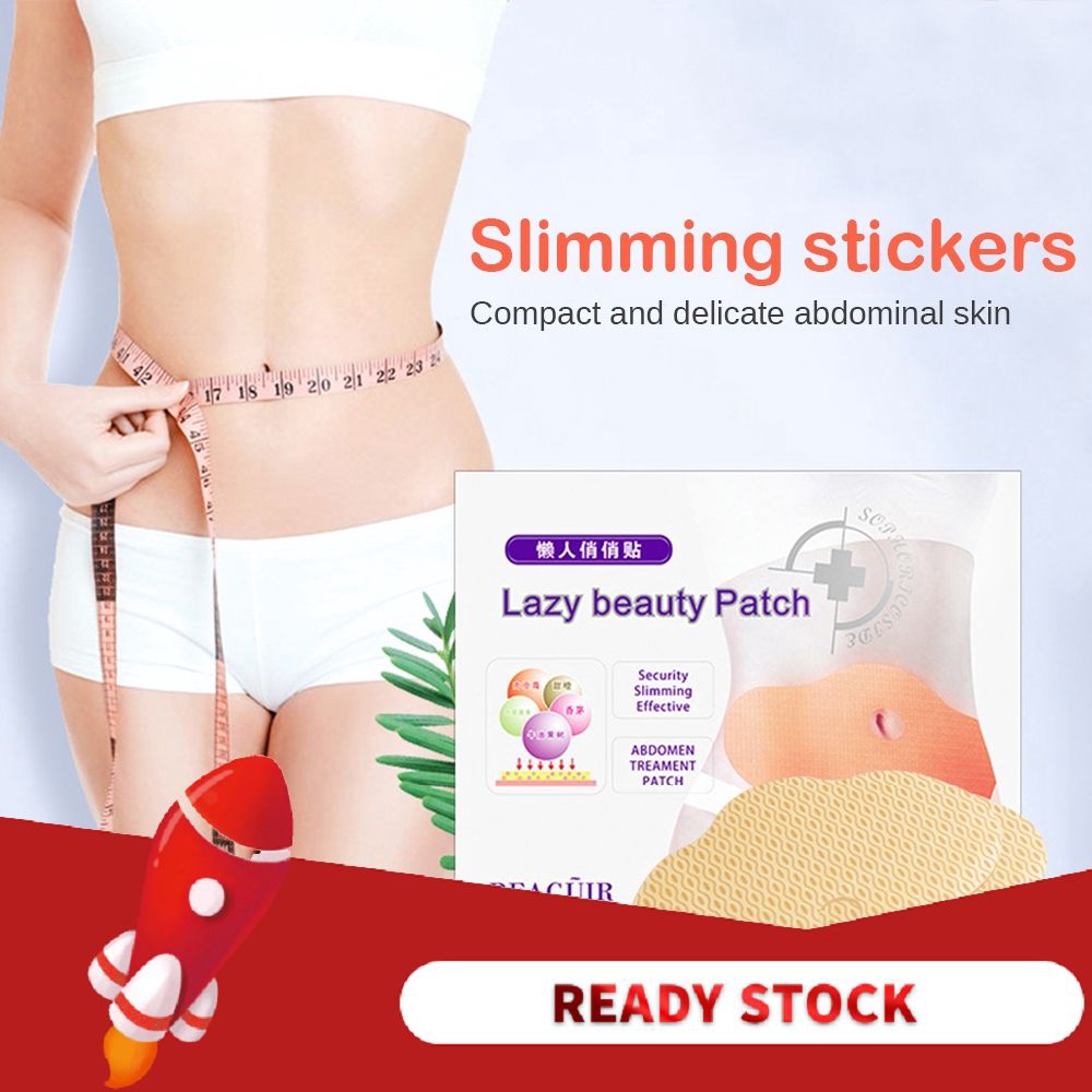 ⌂⌂ 5Pc Lazy Beauty Patch Quick Slimming Patch Belly Slim Patch Abdomen Fat burning Navel Stick 【Goob】