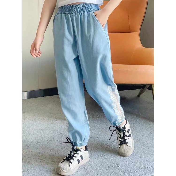 Quần Dài Denim Tencel Siêu Mỏng Chống Nắng Thoáng Khí Phong Cách Mới